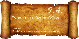 Ivancsics Azucséna névjegykártya