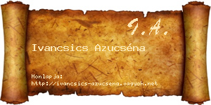 Ivancsics Azucséna névjegykártya